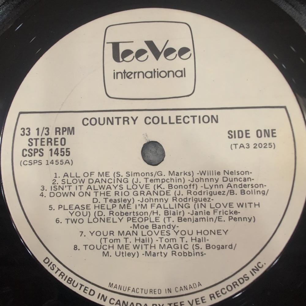 Country Collection Various Artists Vinyl LP Willie Nelson Tammy Wynette TA3 2025 - Picture 3 of 6